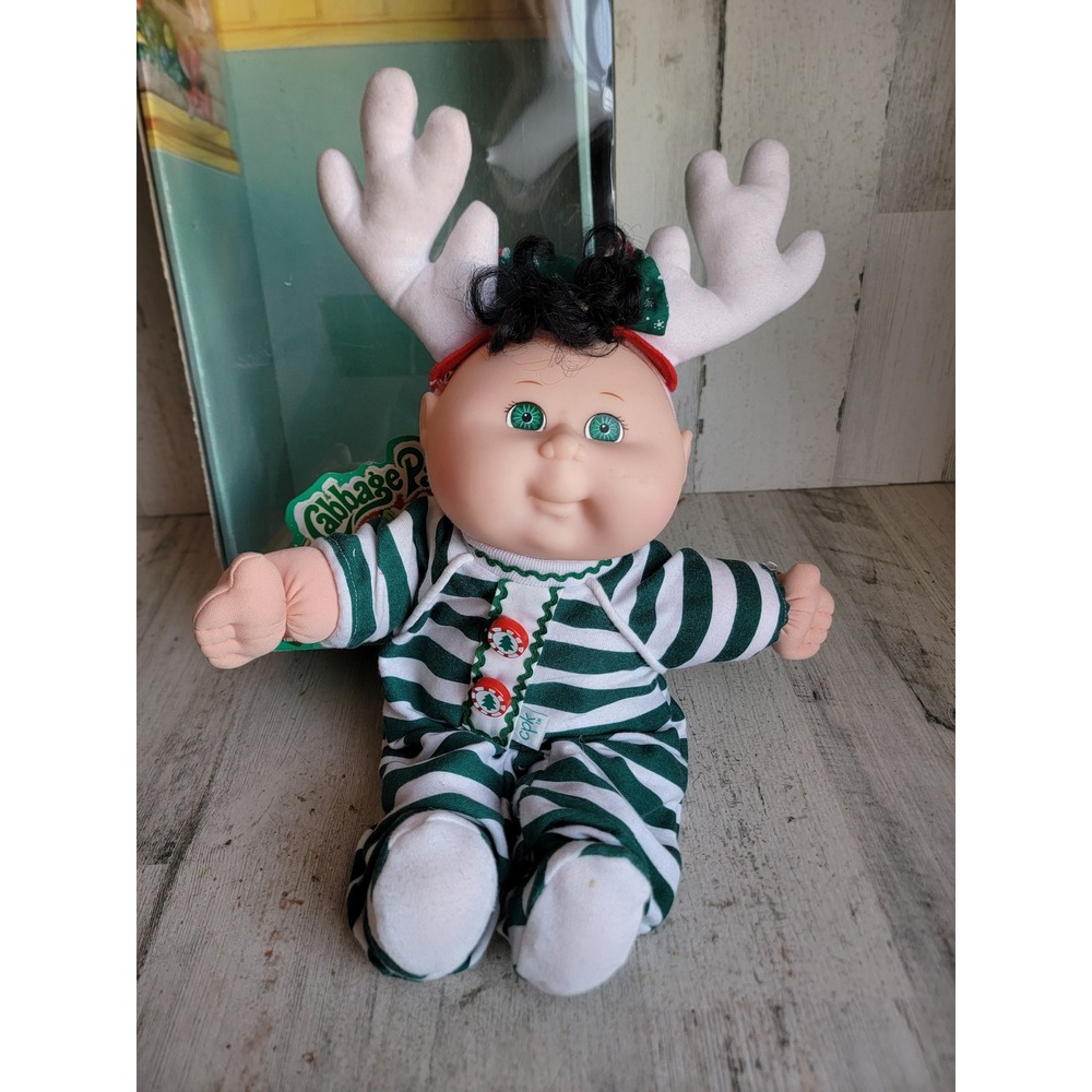 Vintage cabbage patch‎ kid holiday baby reindeer doll collectible Xmas